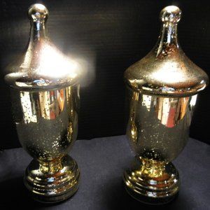 LARGE Speckled Silver Apothecary Jar LED Light  NO BUNDLING